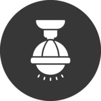 Lamp Glyph Inverted Icon vector