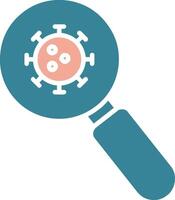 Detection Glyph Two Color Icon vector