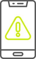 Mobile Line Two Color Icon vector