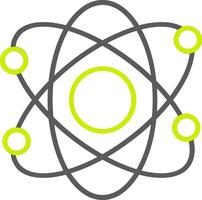 Atomic Line Two Color Icon vector