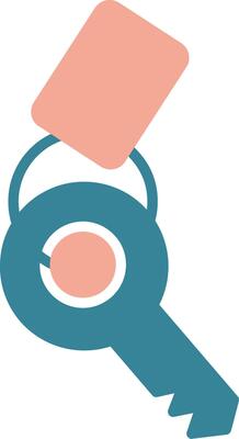Keychain Glyph Two Color Icon