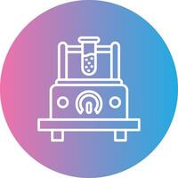 Measuring Device Line Gradient Circle Icon vector