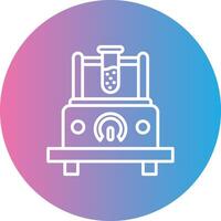 Measuring Device Line Gradient Circle Icon vector