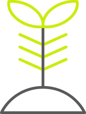 Plant Line Two Color Icon