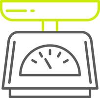 Weighing Line Two Color Icon vector