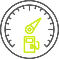 Gauge Line Two Color Icon vector