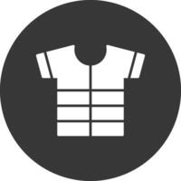 Shirt Glyph Inverted Icon vector
