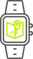 Maps Line Two Color Icon vector