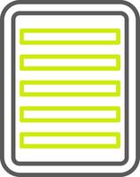 Note Line Two Color Icon vector