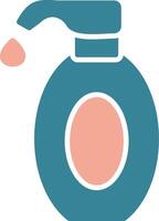 Lotion Glyph Two Color Icon vector