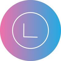 Chevron Line Gradient Circle Icon vector