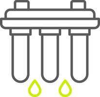 Water Filter Line Two Color Icon vector