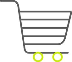 Cart Line Two Color Icon vector