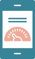 Dashboard Glyph Two Color Icon vector