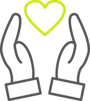 Loyalty Line Two Color Icon vector