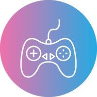 Controller Line Gradient Circle Icon vector