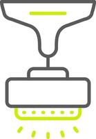Lamp Line Two Color Icon vector