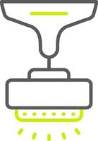 Lamp Line Two Color Icon vector