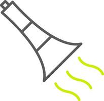 Trumpet Line Two Color Icon vector