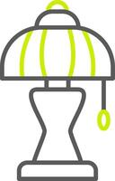 Lamp Line Two Color Icon vector