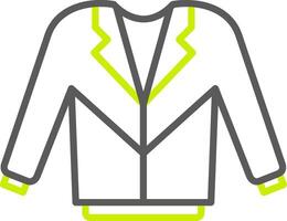 Coat Line Two Color Icon vector
