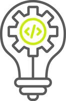 Idea Line Two Color Icon vector