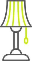 Lamp Line Two Color Icon vector