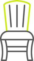 Armchair Line Two Color Icon vector
