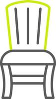 Armchair Line Two Color Icon vector