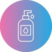 Liquid Soap Line Gradient Circle Icon vector