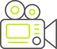 Camera Line Two Color Icon vector