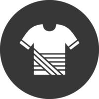 Shirt Glyph Inverted Icon vector