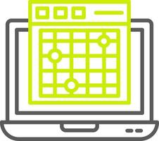 Heatmap Line Two Color Icon vector