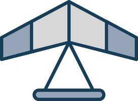 Gliding Line Filled Grey Icon vector