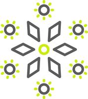 Firework Line Two Color Icon vector