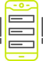 Mobile Work Line Two Color Icon vector
