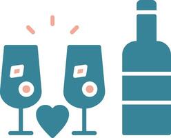 Drink Glyph Two Color Icon vector