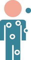 Symptom Checker Glyph Two Color Icon vector