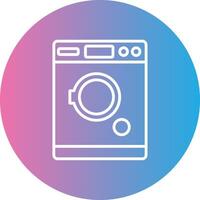 Tumble Dryer Line Gradient Circle Icon vector