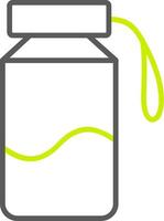 Water Bottle Line Two Color Icon vector