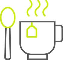 Coffee Cup Line Two Color Icon vector