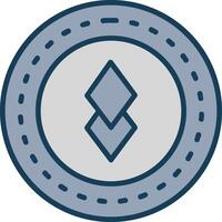 Altcoin Altcoin Line Filled Grey Icon vector