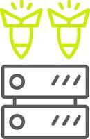 Ddos Line Two Color Icon vector