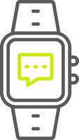 Message Line Two Color Icon vector