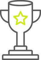 Trophy Line Two Color Icon vector
