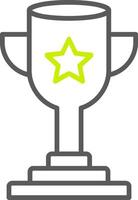 Trophy Line Two Color Icon vector