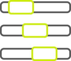 Progress Bar Line Two Color Icon vector
