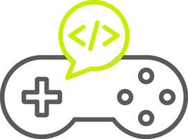 Game Develop Line Two Color Icon vector