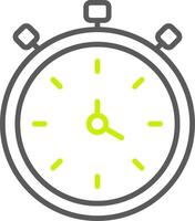 Stopwatch Line Two Color Icon vector