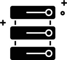 almacenamiento datos icono símbolo imagen para base de datos ilustración vector